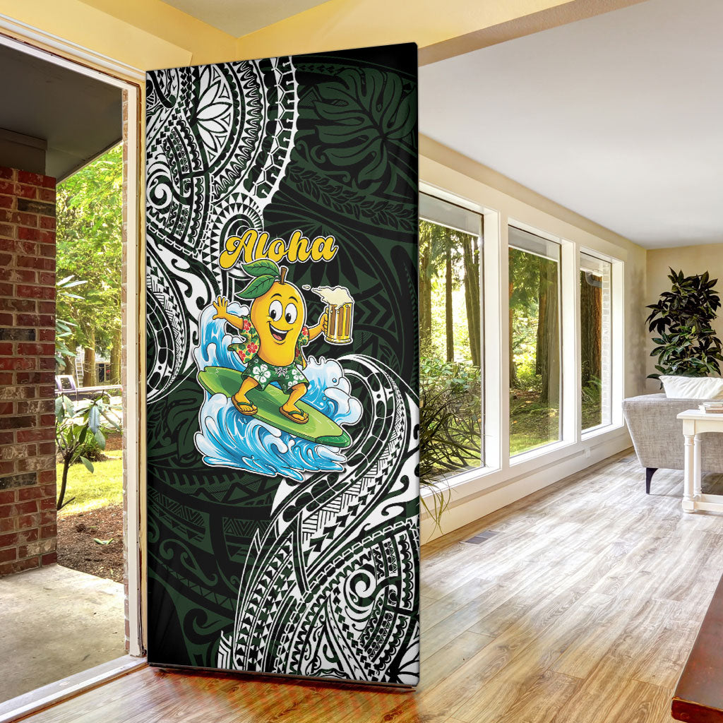 Aloha Hawaii Mango Surfing Door Cover Polynesian Style LT05 - Polynesian Pride