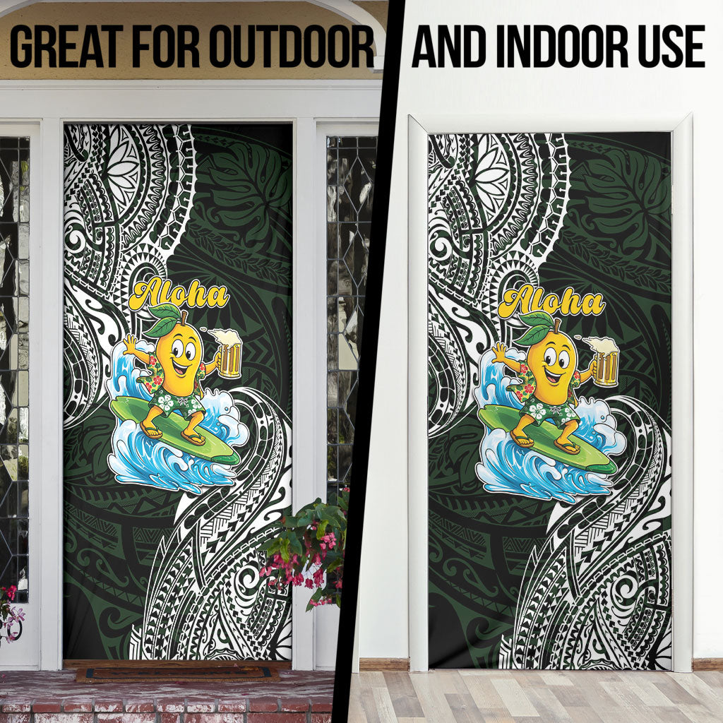 Aloha Hawaii Mango Surfing Door Cover Polynesian Style LT05 - Polynesian Pride