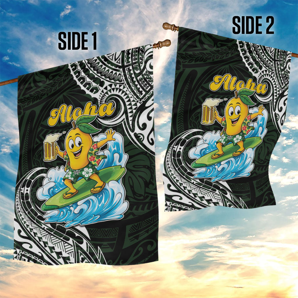 Aloha Hawaii Mango Surfing Garden Flag Polynesian Style LT05 - Polynesian Pride