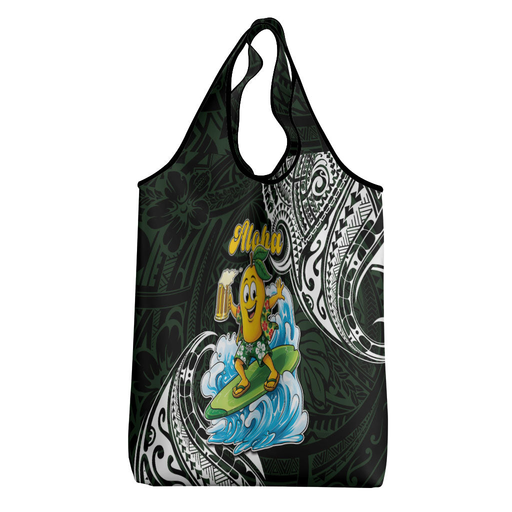 Aloha Hawaii Mango Surfing Grocery Bag Polynesian Style LT05 - Polynesian Pride