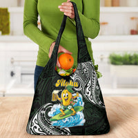 Aloha Hawaii Mango Surfing Grocery Bag Polynesian Style LT05 - Polynesian Pride