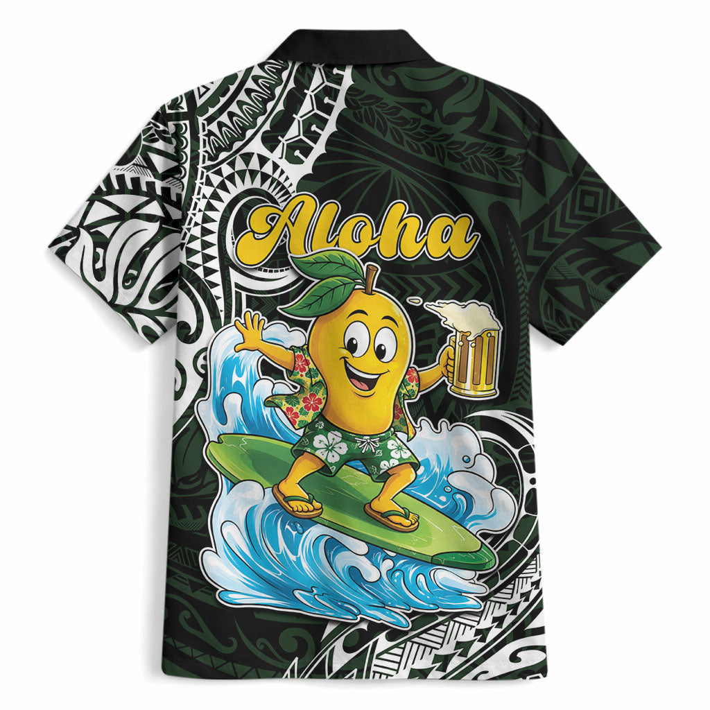 Aloha Hawaii Mango Surfing Hawaiian Shirt Polynesian Style LT05 - Polynesian Pride