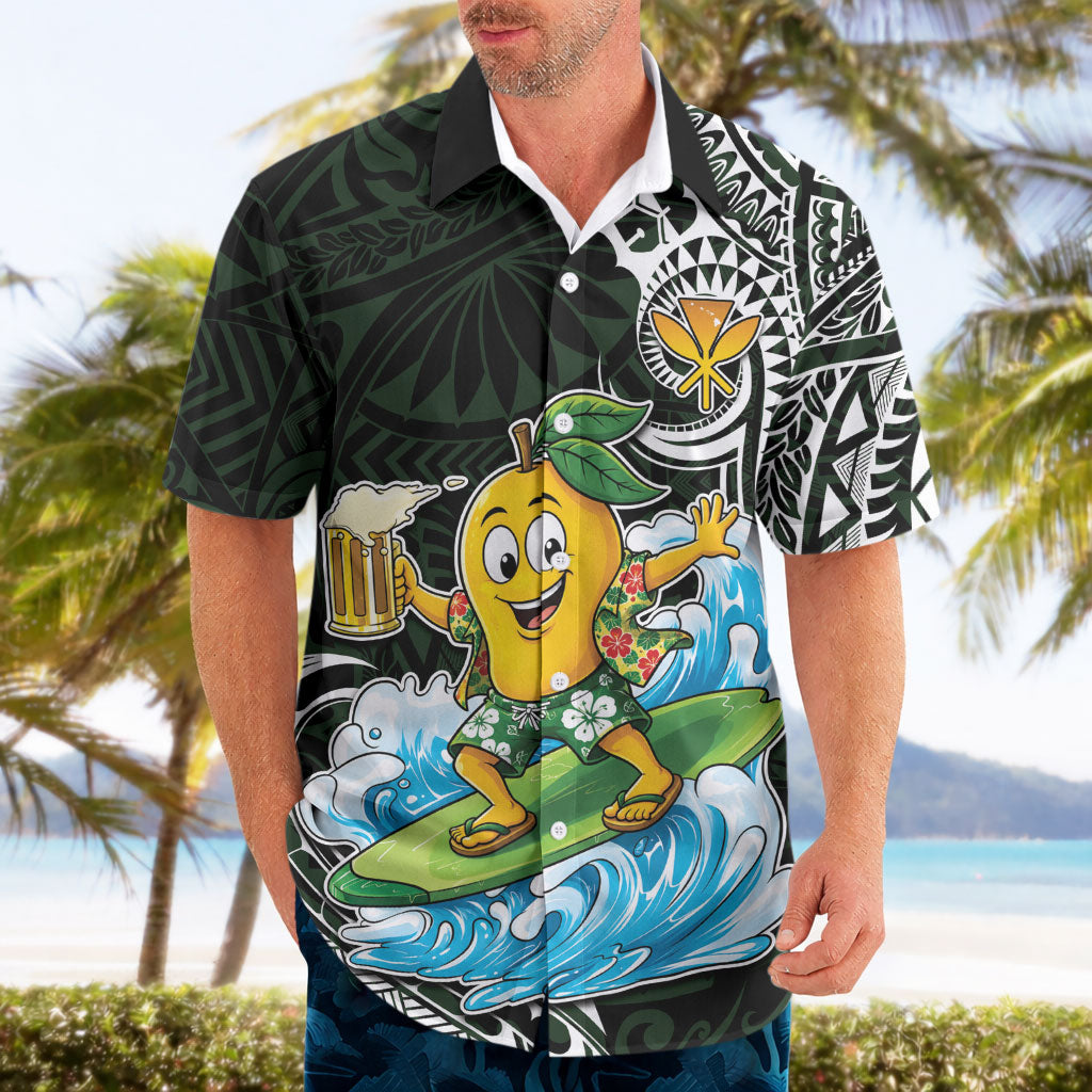 Aloha Hawaii Mango Surfing Hawaiian Shirt Polynesian Style LT05 - Polynesian Pride