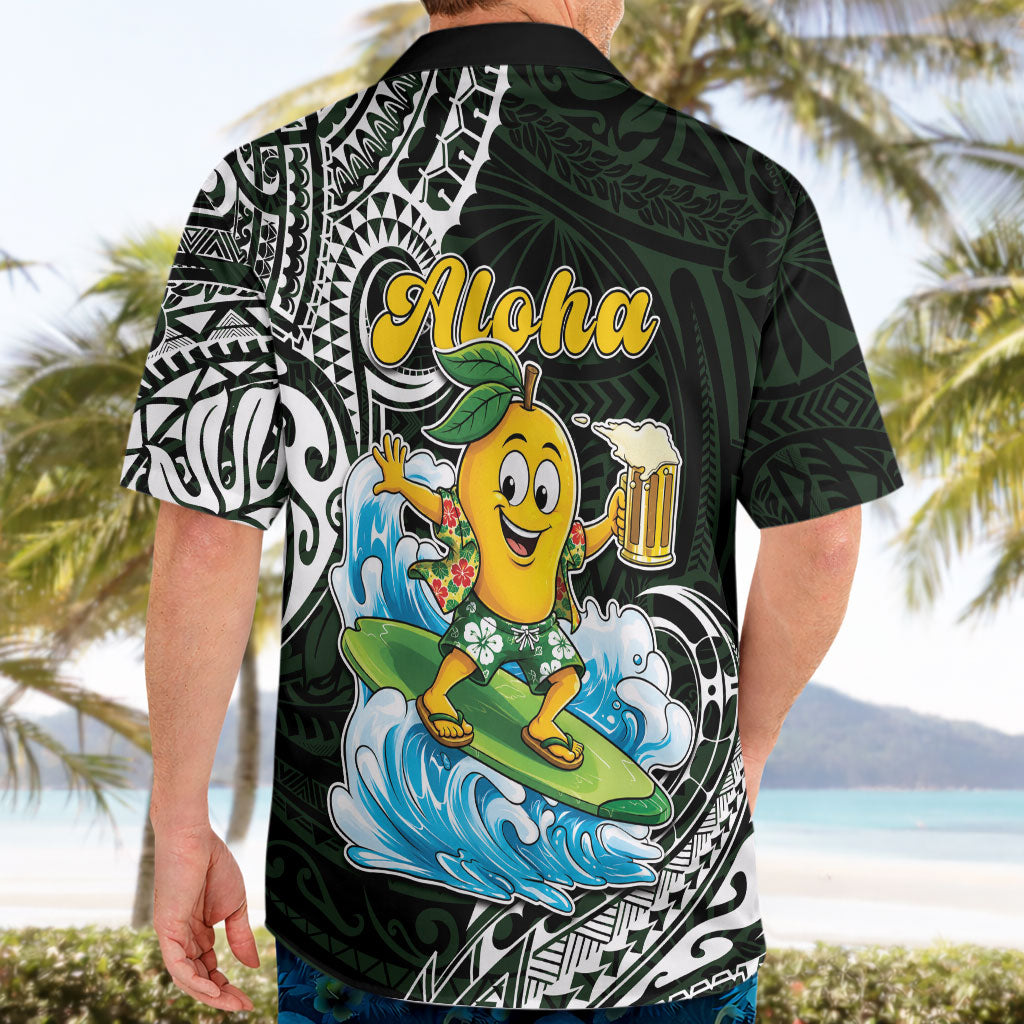Aloha Hawaii Mango Surfing Hawaiian Shirt Polynesian Style LT05 - Polynesian Pride