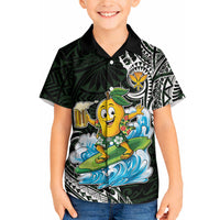 Aloha Hawaii Mango Surfing Hawaiian Shirt Polynesian Style LT05 - Polynesian Pride