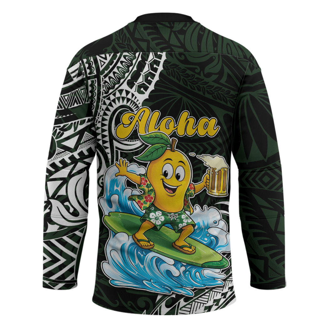 Aloha Hawaii Mango Surfing Hockey Jersey Polynesian Style LT05 - Polynesian Pride