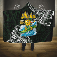 Aloha Hawaii Mango Surfing Hooded Blanket Polynesian Style LT05 - Polynesian Pride