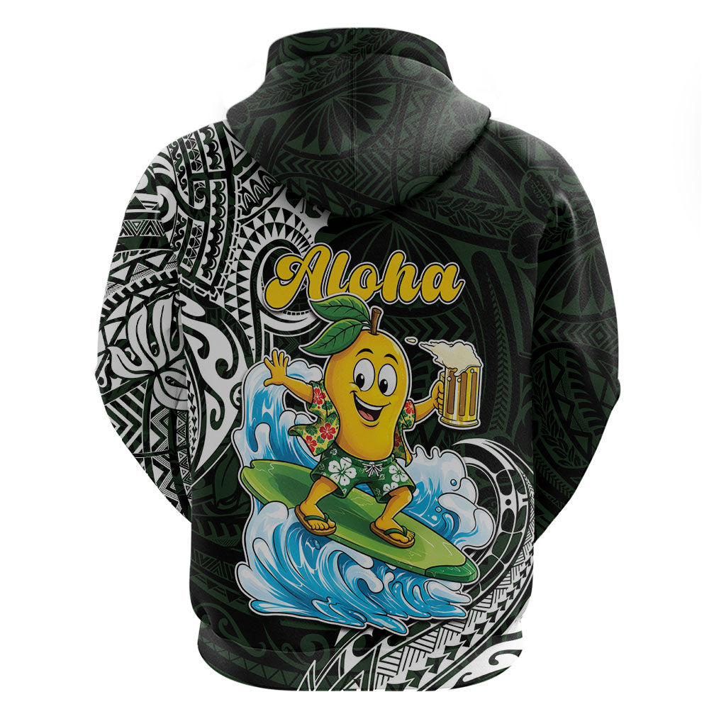 Aloha Hawaii Mango Surfing Hoodie Polynesian Style LT05 - Polynesian Pride