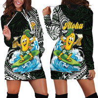 Aloha Hawaii Mango Surfing Hoodie Dress Polynesian Style LT05 - Polynesian Pride