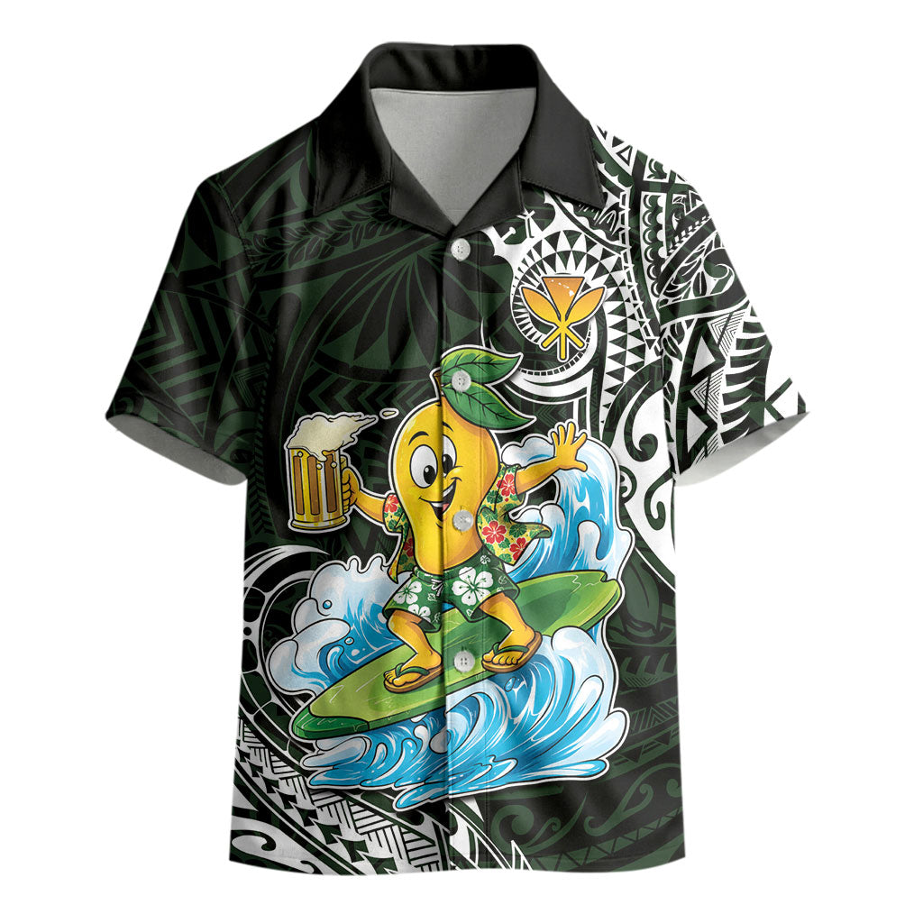 Aloha Hawaii Mango Surfing Kid Hawaiian Shirt Polynesian Style LT05 - Polynesian Pride