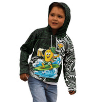Aloha Hawaii Mango Surfing Kid Hoodie Polynesian Style LT05 - Polynesian Pride