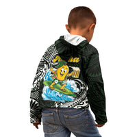 Aloha Hawaii Mango Surfing Kid Hoodie Polynesian Style LT05 - Polynesian Pride