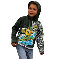Aloha Hawaii Mango Surfing Kid Hoodie Polynesian Style LT05 - Polynesian Pride