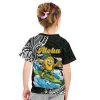 Aloha Hawaii Mango Surfing Kid T Shirt Polynesian Style LT05 - Polynesian Pride