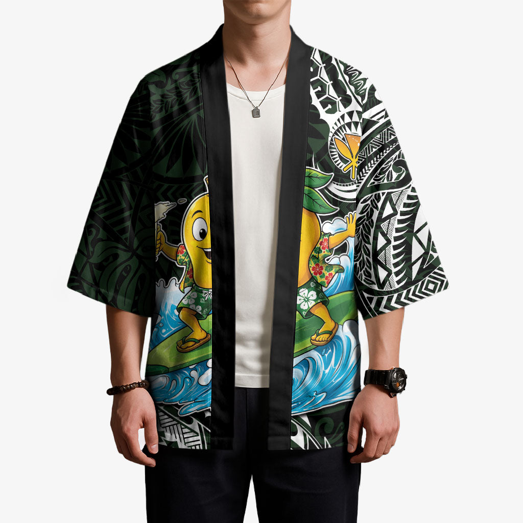 Aloha Hawaii Mango Surfing Kimono Polynesian Style LT05 - Polynesian Pride