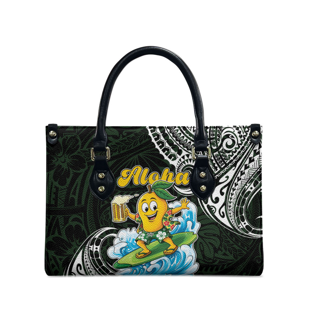 Aloha Hawaii Mango Surfing Leather Bag Polynesian Style LT05 - Polynesian Pride