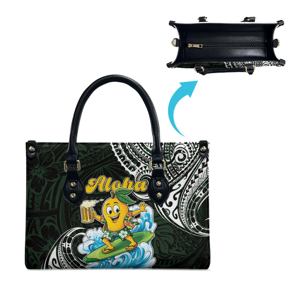 Aloha Hawaii Mango Surfing Leather Bag Polynesian Style LT05 - Polynesian Pride