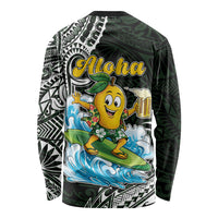 Aloha Hawaii Mango Surfing Long Sleeve Shirt Polynesian Style LT05 - Polynesian Pride