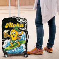 Aloha Hawaii Mango Surfing Luggage Cover Polynesian Style LT05 Black - Polynesian Pride