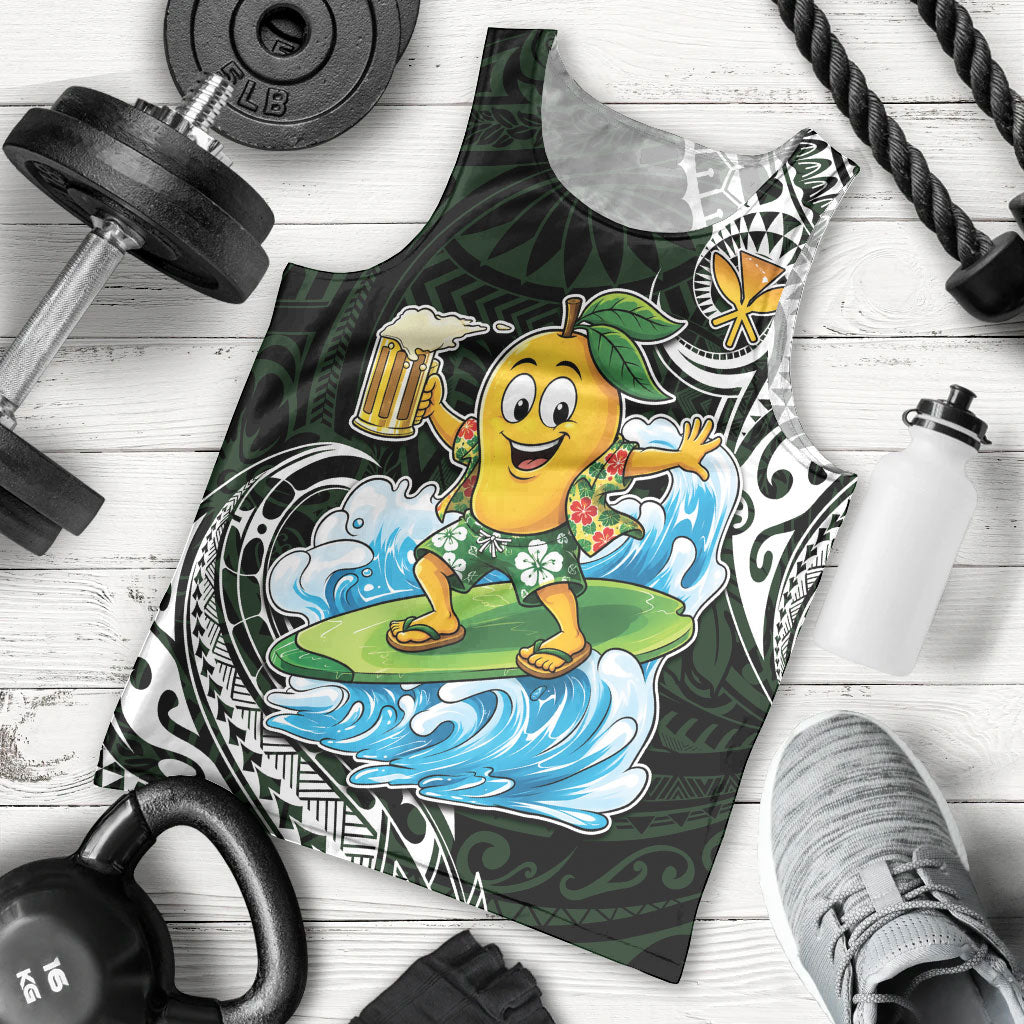 Aloha Hawaii Mango Surfing Men Tank Top Polynesian Style LT05 - Polynesian Pride