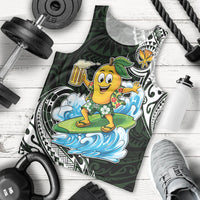 Aloha Hawaii Mango Surfing Men Tank Top Polynesian Style LT05 - Polynesian Pride