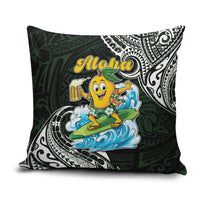 Aloha Hawaii Mango Surfing Pillow Cover Polynesian Style LT05 Black - Polynesian Pride