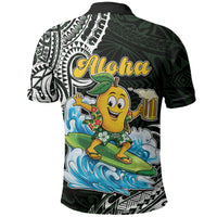 Aloha Hawaii Mango Surfing Polo Shirt Polynesian Style LT05 - Polynesian Pride