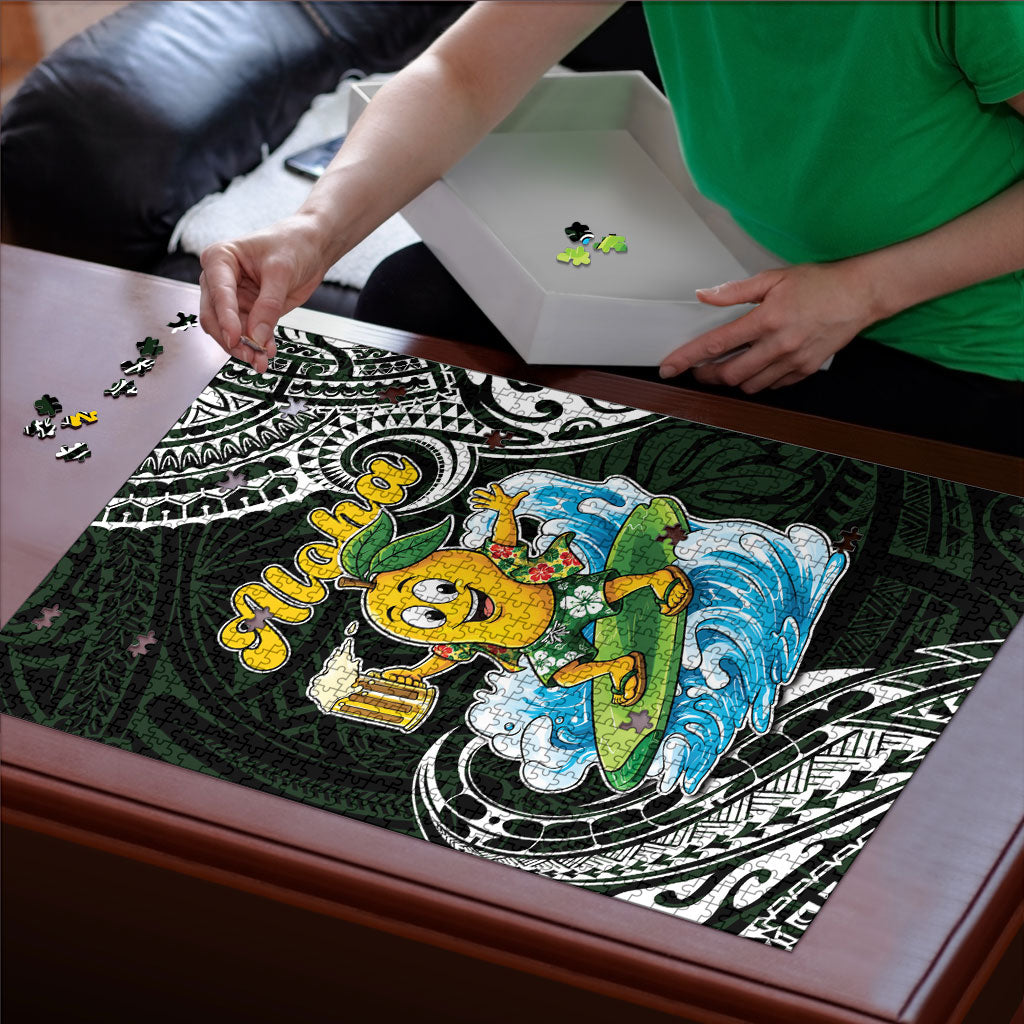 Aloha Hawaii Mango Surfing Puzzle Polynesian Style LT05 - Polynesian Pride