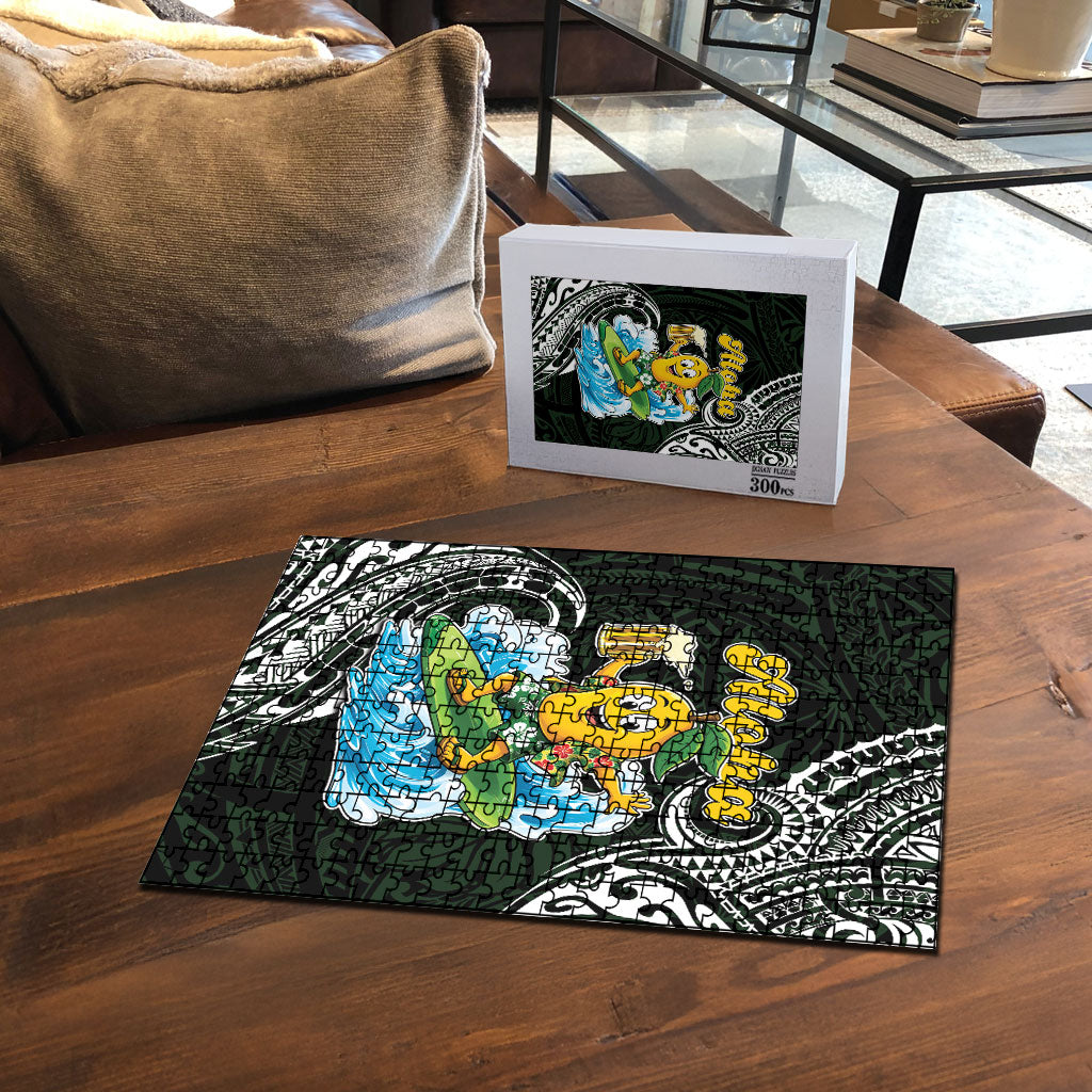 Aloha Hawaii Mango Surfing Puzzle Polynesian Style LT05 - Polynesian Pride