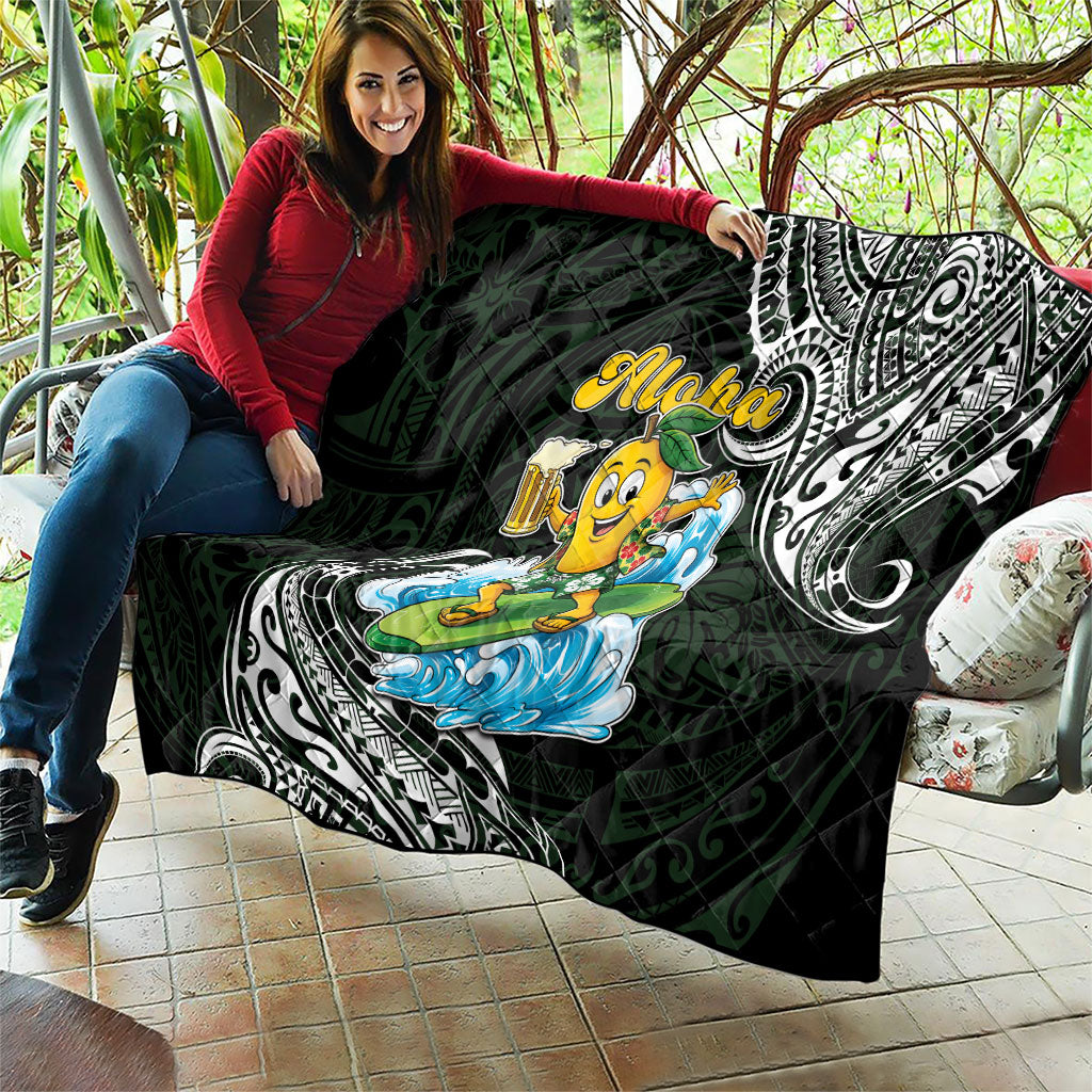 Aloha Hawaii Mango Surfing Quilt Polynesian Style LT05 - Polynesian Pride
