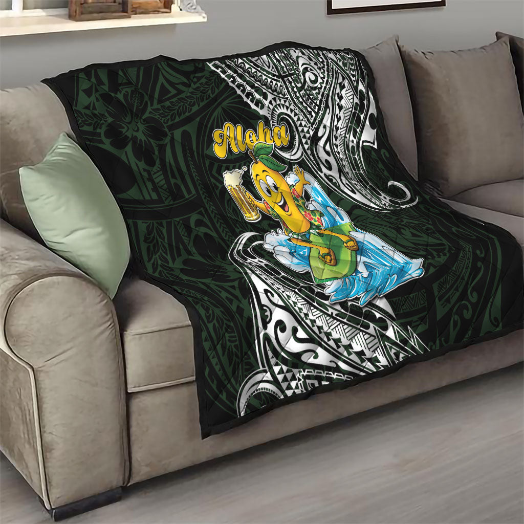 Aloha Hawaii Mango Surfing Quilt Polynesian Style LT05 - Polynesian Pride