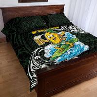 Aloha Hawaii Mango Surfing Quilt Bed Set Polynesian Style LT05 - Polynesian Pride