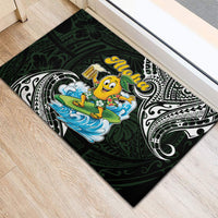 Aloha Hawaii Mango Surfing Rubber Doormat Polynesian Style LT05 - Polynesian Pride