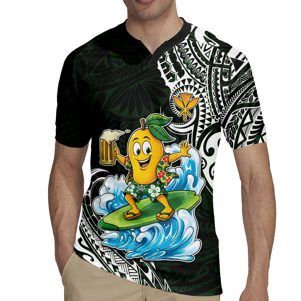 Aloha Hawaii Mango Surfing Rugby Jersey Polynesian Style LT05 - Polynesian Pride