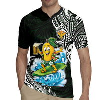 Aloha Hawaii Mango Surfing Rugby Jersey Polynesian Style LT05 - Polynesian Pride