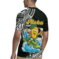 Aloha Hawaii Mango Surfing Rugby Jersey Polynesian Style LT05 - Polynesian Pride