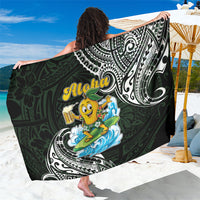 Aloha Hawaii Mango Surfing Sarong Polynesian Style LT05 One Size 44 x 66 inches Black - Polynesian Pride