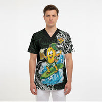 Aloha Hawaii Mango Surfing Scrub Top Polynesian Style LT05 - Polynesian Pride