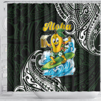 Aloha Hawaii Mango Surfing Shower Curtain Polynesian Style LT05 - Polynesian Pride