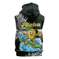 Aloha Hawaii Mango Surfing Sleeveless Hoodie Polynesian Style LT05 - Polynesian Pride