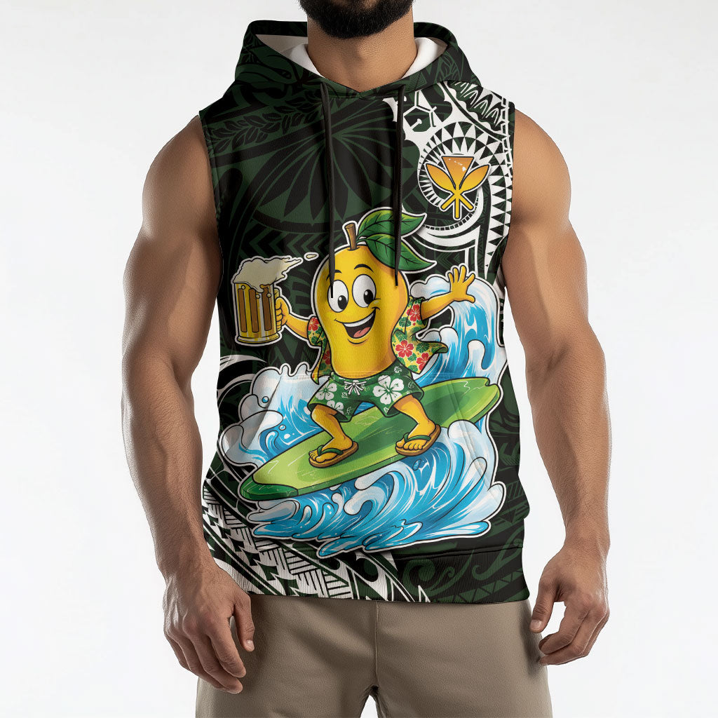 Aloha Hawaii Mango Surfing Sleeveless Hoodie Polynesian Style LT05 - Polynesian Pride