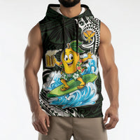 Aloha Hawaii Mango Surfing Sleeveless Hoodie Polynesian Style LT05 - Polynesian Pride