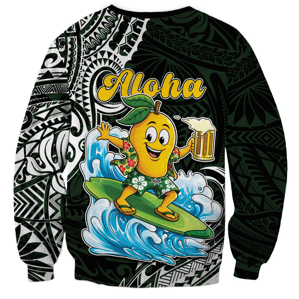 Aloha Hawaii Mango Surfing Sweatshirt Polynesian Style LT05 - Polynesian Pride