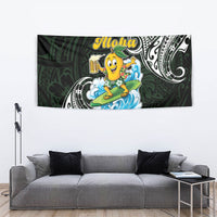 Aloha Hawaii Mango Surfing Tapestry Polynesian Style LT05 - Polynesian Pride