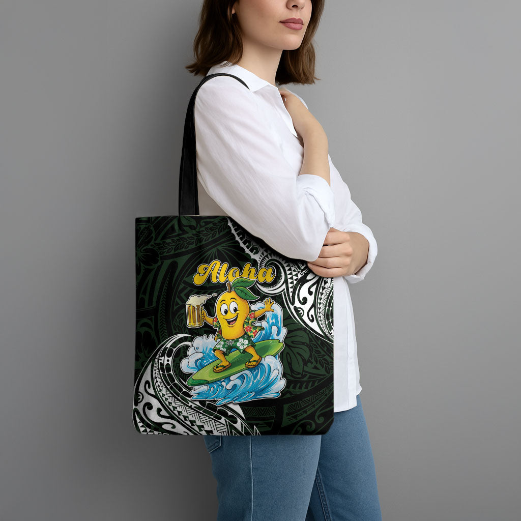 Aloha Hawaii Mango Surfing Tote Bag Polynesian Style LT05 - Polynesian Pride
