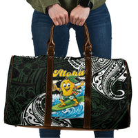 Aloha Hawaii Mango Surfing Travel Bag Polynesian Style LT05 Black - Polynesian Pride