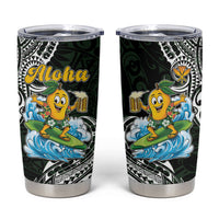 Aloha Hawaii Mango Surfing Tumbler Cup Polynesian Style LT05 Black - Polynesian Pride