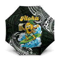 Aloha Hawaii Mango Surfing Umbrella Polynesian Style LT05 One Size Folded 11.42 inch Opened Diameter 37.4 inch Black - Polynesian Pride