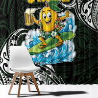 Aloha Hawaii Mango Surfing Window Curtain Polynesian Style LT05 - Polynesian Pride