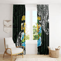 Aloha Hawaii Mango Surfing Window Curtain Polynesian Style LT05 - Polynesian Pride